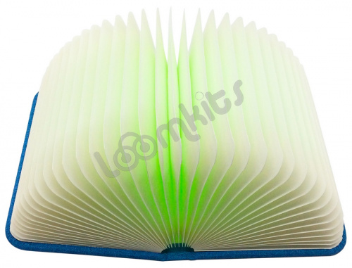 Книга-светильник Book Lamp с USB-кабелем, голубая